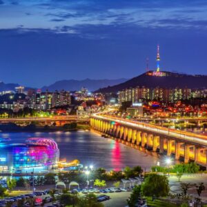 Han,river,in,night,at,seoul,korea